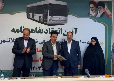 امضای تفاهم نامه خرید ۱۲۰ اتوبوس برقی در تبریز