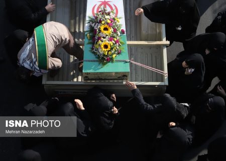 شرح‌نگار – مراسم تشییع پیکرهای ۴ شهید گمنام