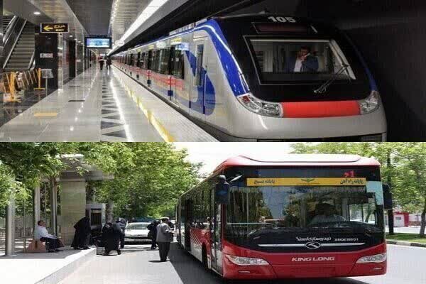خدماتدهی مترو و خطوط بی آر تی تبریز فردا رایگان شد